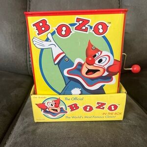 NEW Bozo the Clown Jack in the Box TESTED & WORKS BY ROCKET USA 2002 RARE